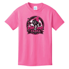 Load image into Gallery viewer, Pink the Rink | Puck Design | Port & Co® Youth Core Cotton Tee YOUTH