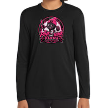 Load image into Gallery viewer, Pink the Rink | Puck Design | PosiCharge® Competitor™ Long Sleeve Tee YOUTH