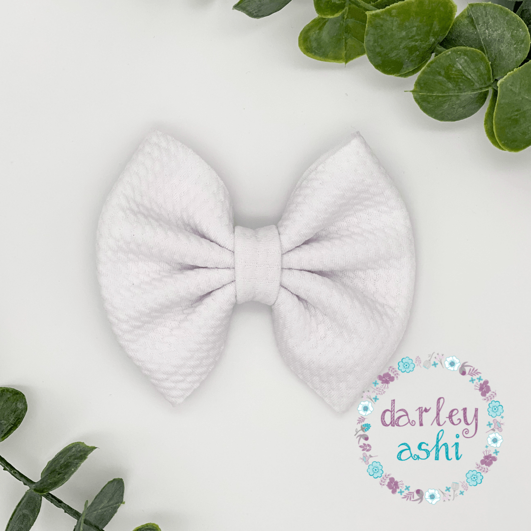 SHASHI Virgin Bow in White NEW Satin Flower Girl Sash with Back Bow | David main image 2