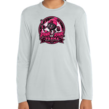 Load image into Gallery viewer, Pink the Rink | Puck Design | PosiCharge® Competitor™ Long Sleeve Tee YOUTH
